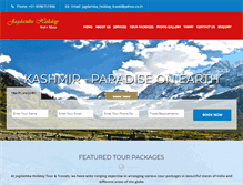 Tablet Screenshot of jagdambaholidays.com